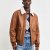 Men’s Aviator B3 Brown Leather Shearling Jacket