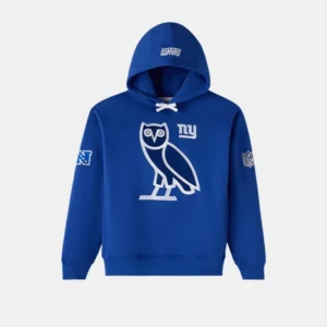 OVO x NFL New York Giants OG Owl Hoodie Blue
