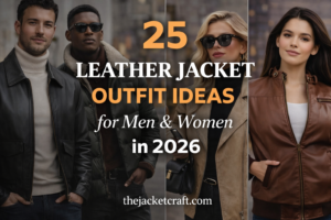 25 Leather Jacket Outfit Ideas for Men & Women in 2026