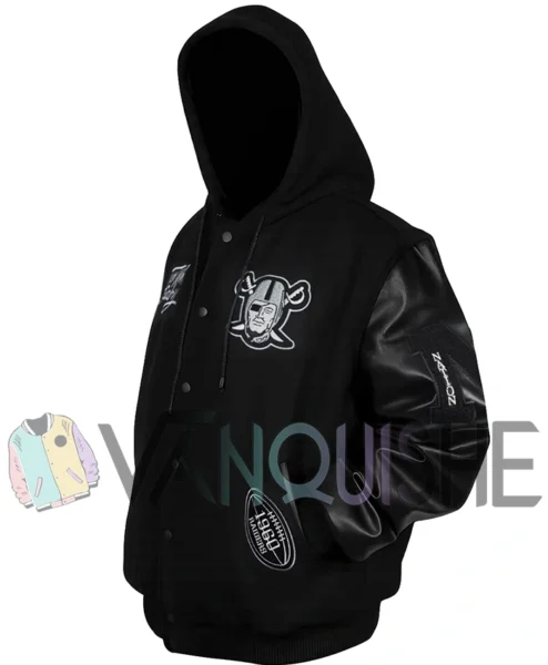 Alene Pacocha Las Vegas Raiders Wool Varsity Jacket left.webp