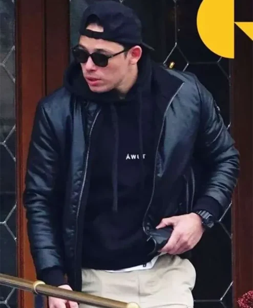Anthony Ramos The Beauty Black Leather Jacket For Sale.webp