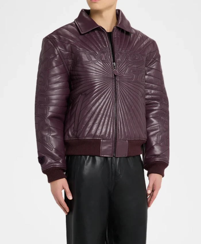 Avirex Trapunto Leather Jacket