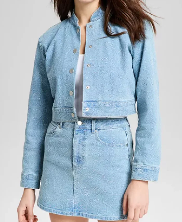 Beyond The Gates Samantha Richardson Denim Cropped Jacket For Sale.webp