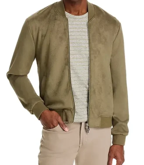 Beyond the Gates Alex Cheeks Green Bomber Jacket Front.webp