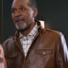 Beyond the Gates Clifton Davis Brown Leather Jacket.webp