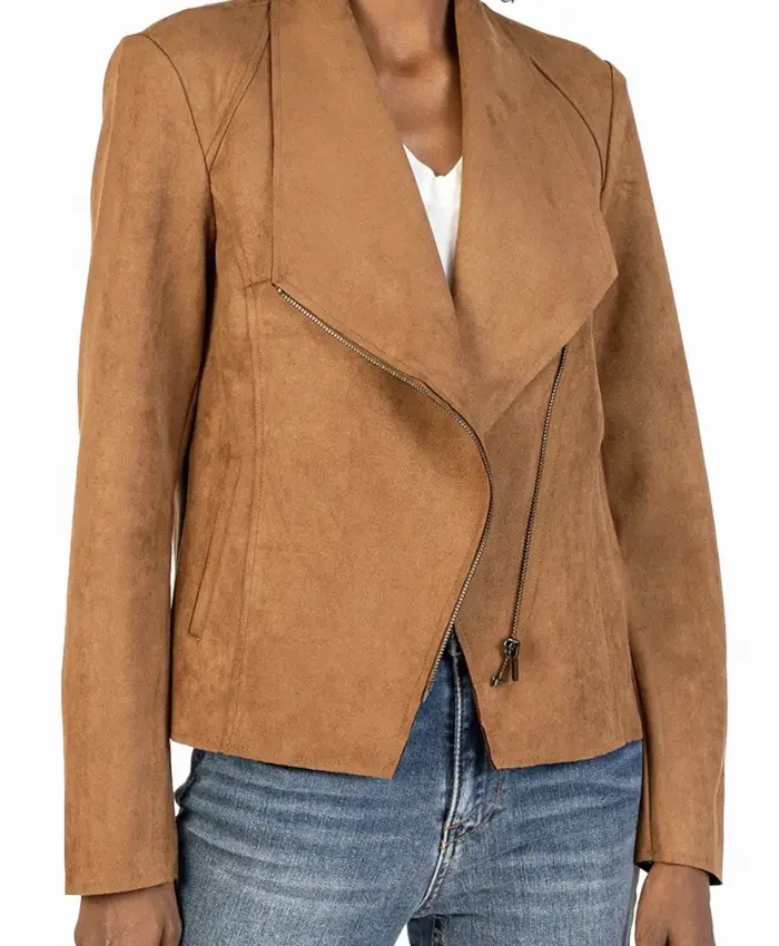Beyond the Gates Jerri Tubbs Brown Suede Leather Jacket.webp