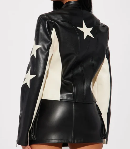 Beyond the Gates RhonniRose Mantilla Leather Jacket Back.webp