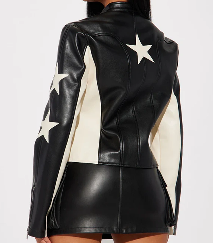 Beyond the Gates RhonniRose Mantilla Leather Jacket Back.webp