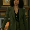 Beyond the Gates S01 Arielle Prepetit Green Blazer.webp