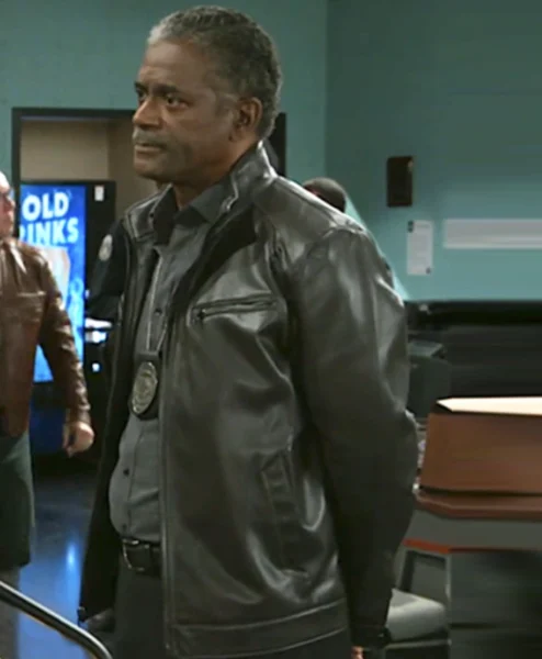 Beyond the Gates S01 Darryl W. Handy Black Leather Jacket.webp