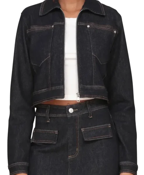 Beyond the Gates S01 Jen Jacob Cropped Denim Jacket Front.webp
