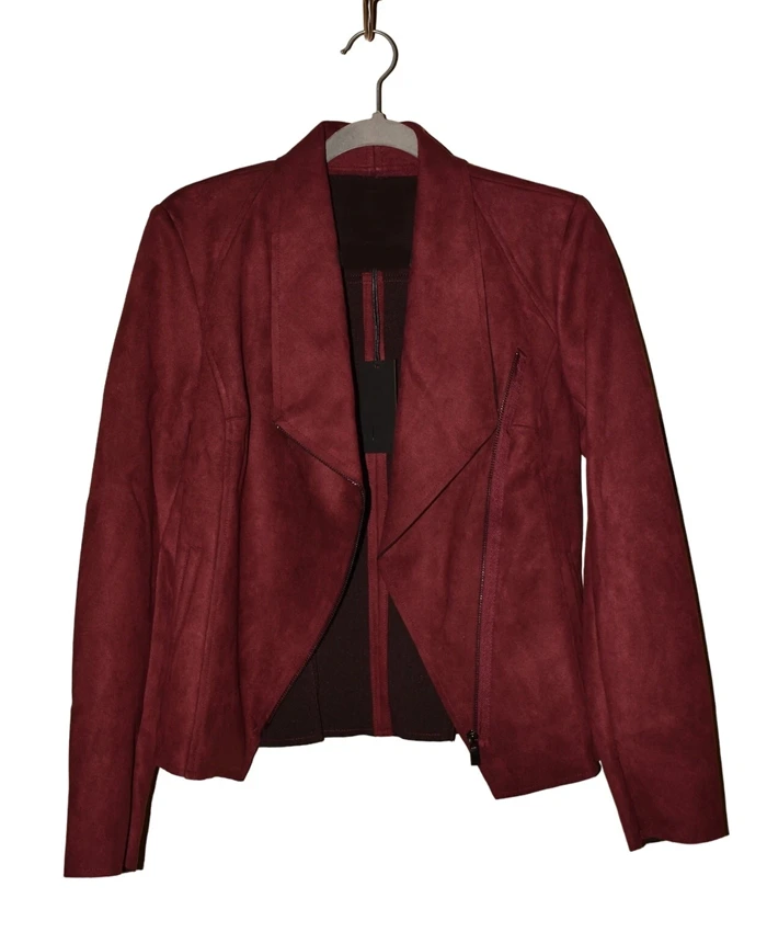 Beyond the Gates S01 Jerri Tubbs Maroon Suede Jacket.webp