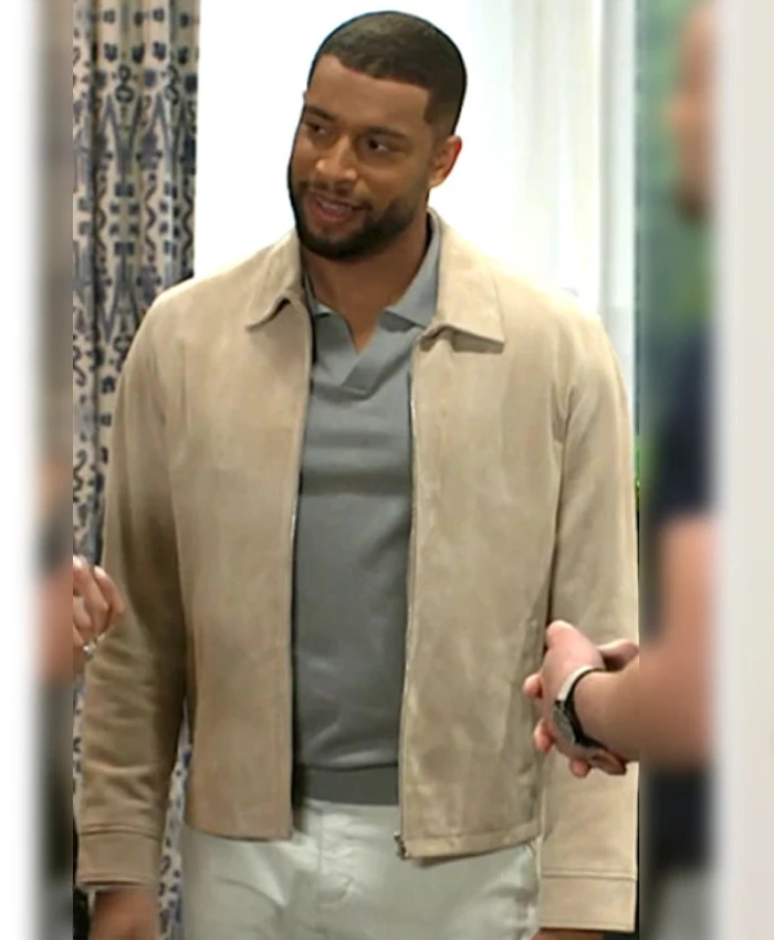 Beyond the Gates S01 Martin Richardson Beige Suede Jacket.webp