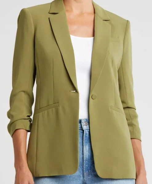 Beyond the Gates S01 Naomi Hamilton Hawthorne Green Blazer Front.webp