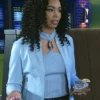 Beyond the Gates S01 RhonniRose Mantilla Blue Leather Jacket.webp