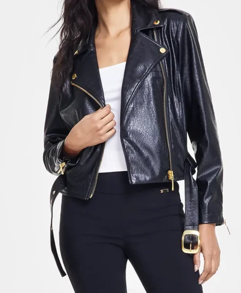 Beyond the Gates S01 Trisha Mann Moto Leather Jacket.webp