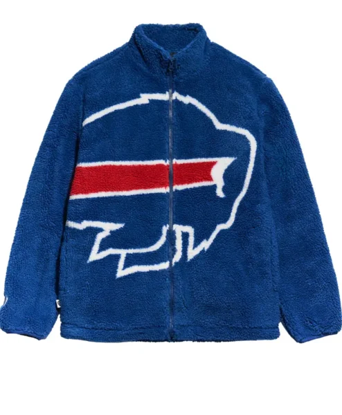 Buffalo Bills Chalk Line Big Logo Sherpa Jacket.webp