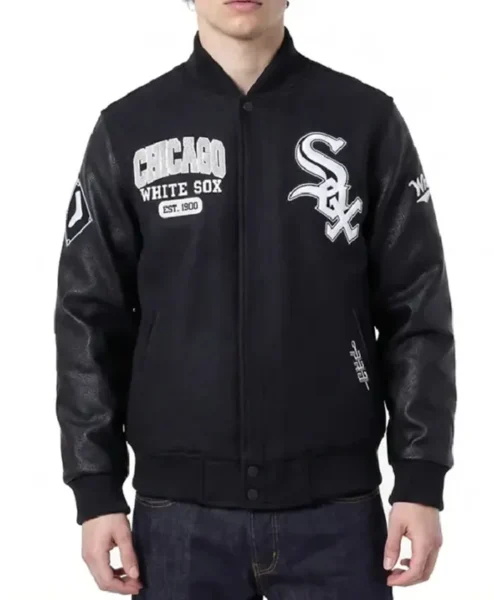 Chicago White Sox City Arch Black Varsity Jacket
