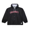 Cincinnati Reds Coaches Black Windbreaker Hooded Jacket.webp