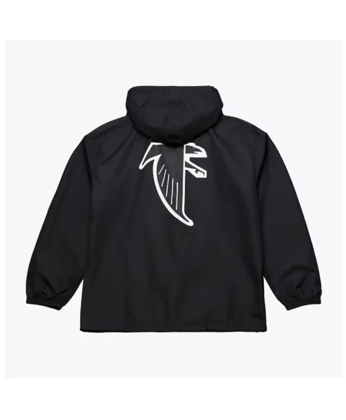 Coaches Atlanta Falcons Black Windbreaker Hooded Jacket For Sale.webp