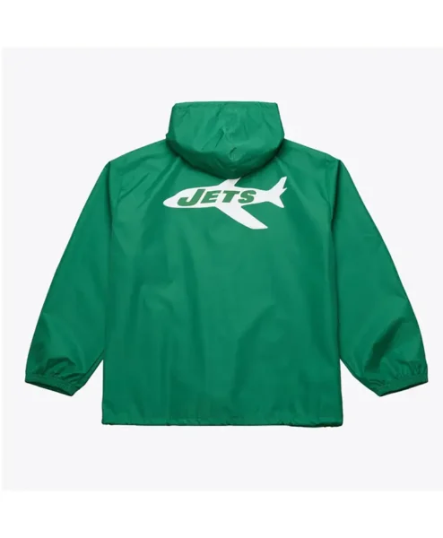Coaches NY Jets Green Windbreaker Hooded Jacket For Sale.webp