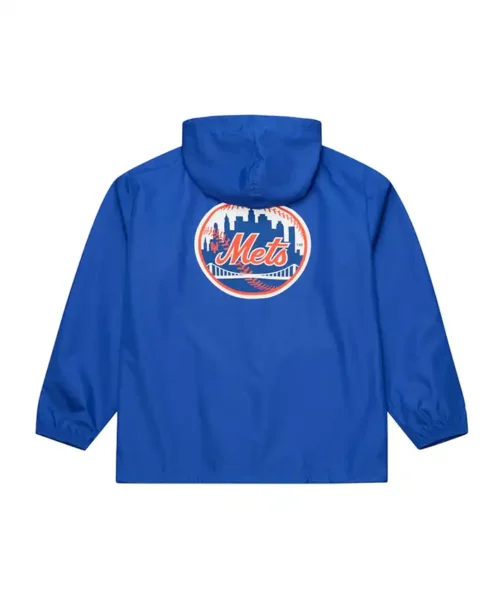 Coaches NY Mets Royal Windbreaker Hooded Jacket For Sale.webp