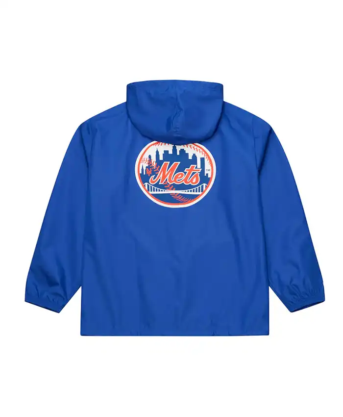 Coaches NY Mets Royal Windbreaker Hooded Jacket For Sale.webp