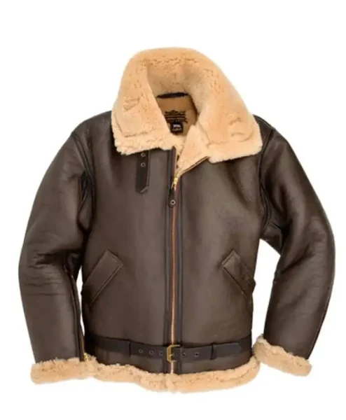 Connor Sheepskin RAF Pilot WW2 Flying Bomber Mens Jacket