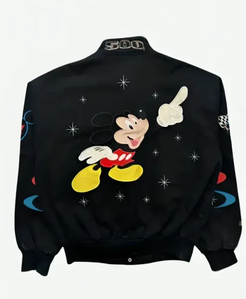 Daytona 500 NASCAR Mickey Mouse Jacket Black Back.webp