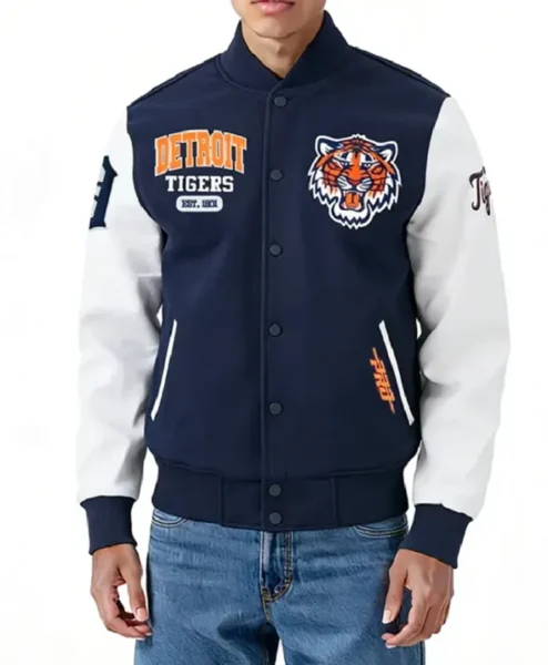 Detroit Tigers City Arch Varsity Jacket