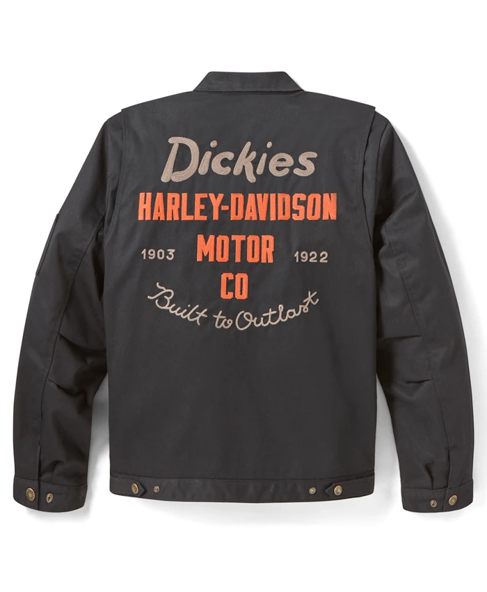 Dickies x H D Black Quilted Lined Eisenhower Jacket