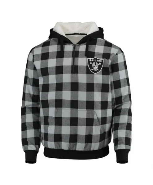 Floy Adams Raiders Flannel Jacket front