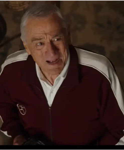 Focker In Law 2026 Robert De Niro Maroon Track Jacket