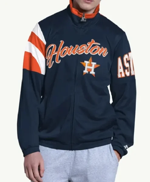 Houston Astros Heritage Navy Track Jacket