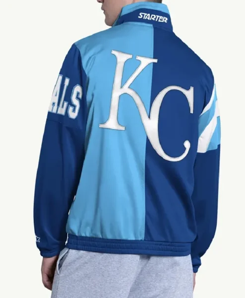 Kansas City Royals Heritage Blue Track Jacket Back