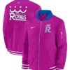 Kansas City Royals Nike Purple 2026 City Connect Authentic Collection Relaxed Full Zip Bomber Jacket