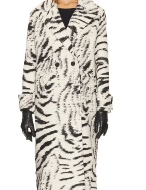 Karla Mosley Beyond The Gates Zebra Print Coat For Sale.webp