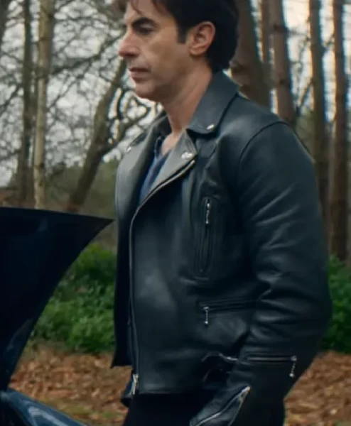 Ladies First 2026 Sacha Baron Cohen Leather Jacket