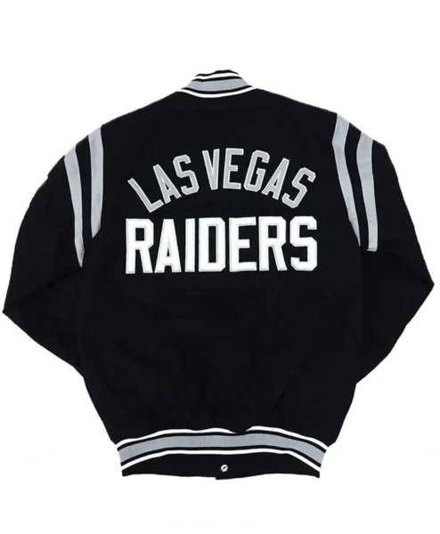 Las Vegas Raiders Tailback Varsity Jacket Back.webp