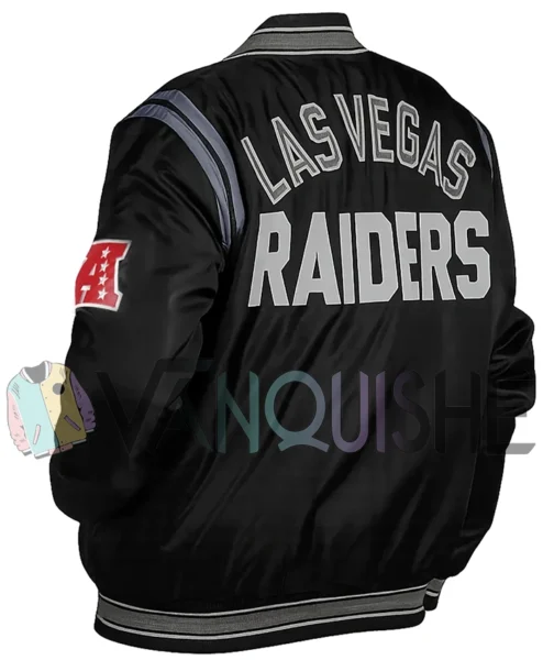 Las Vegas Raiders Tailback Varsity Jacket left back.webp