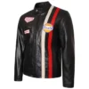 Le Mans Steve McQueen Black Leather Jacket.webp