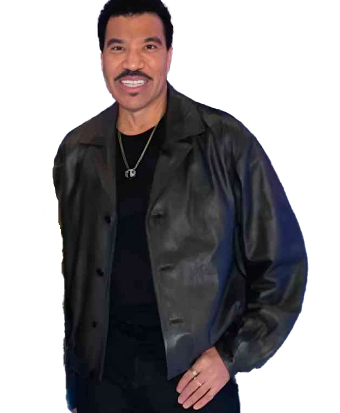 Lionel Richie American Idol S23 Black Leather Jacket