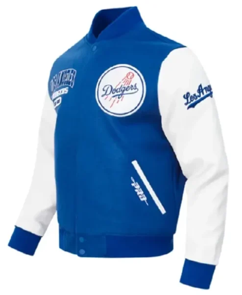 Los Angeles Dodgers City Arch Blue and White Varsity Jacket