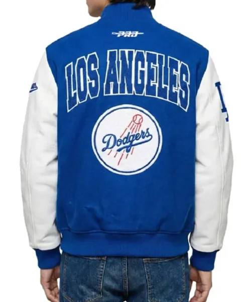 Los Angeles Dodgers City Arch Varsity Jacket Back