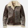 Mason SF Bomber Distressed Cockpit Pilot Leather Jacket