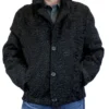 Mens Astrakhan Black Bomber Jacket.webp