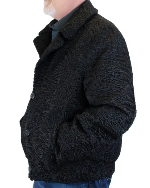Mens Astrakhan Black Bomber Jacket For Sale.webp
