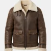 Mens B3 Flight Shearling Bomber Jacket