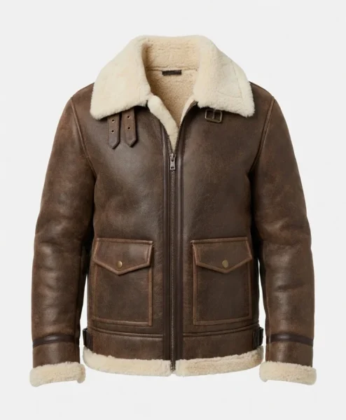 Mens B3 Flight Shearling Bomber Jacket