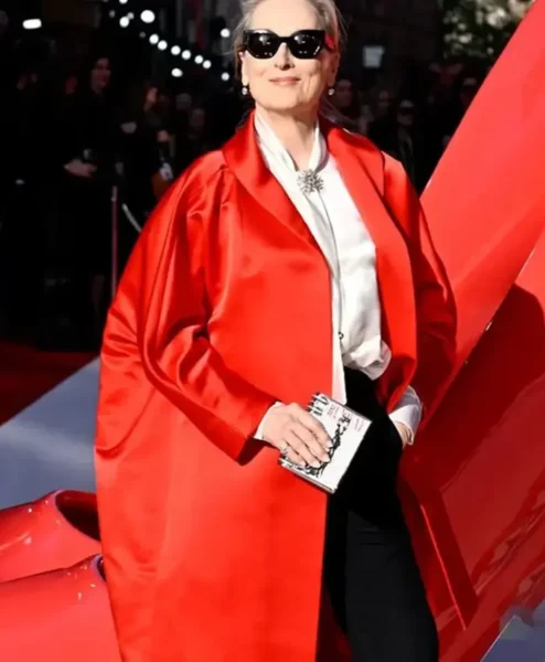Meryl Streep European Premiere Red Coat
